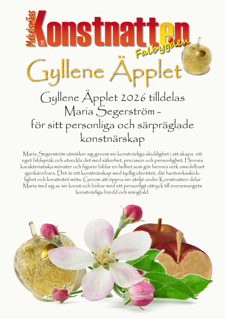 Gyllene Applet 2026 Maria Segerstrom