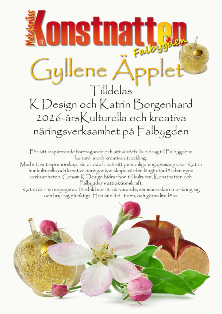 Gyllene Applet 2026 kulturells och kreativa
